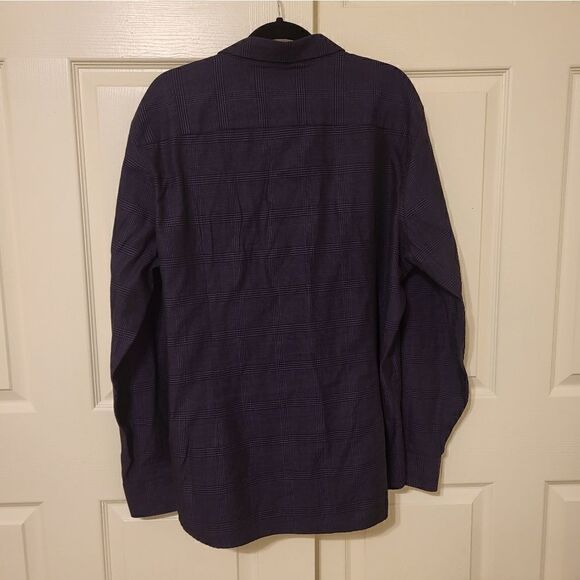 Marc Anthony slim fit purple/black collard button-down - Picture 9 of 9